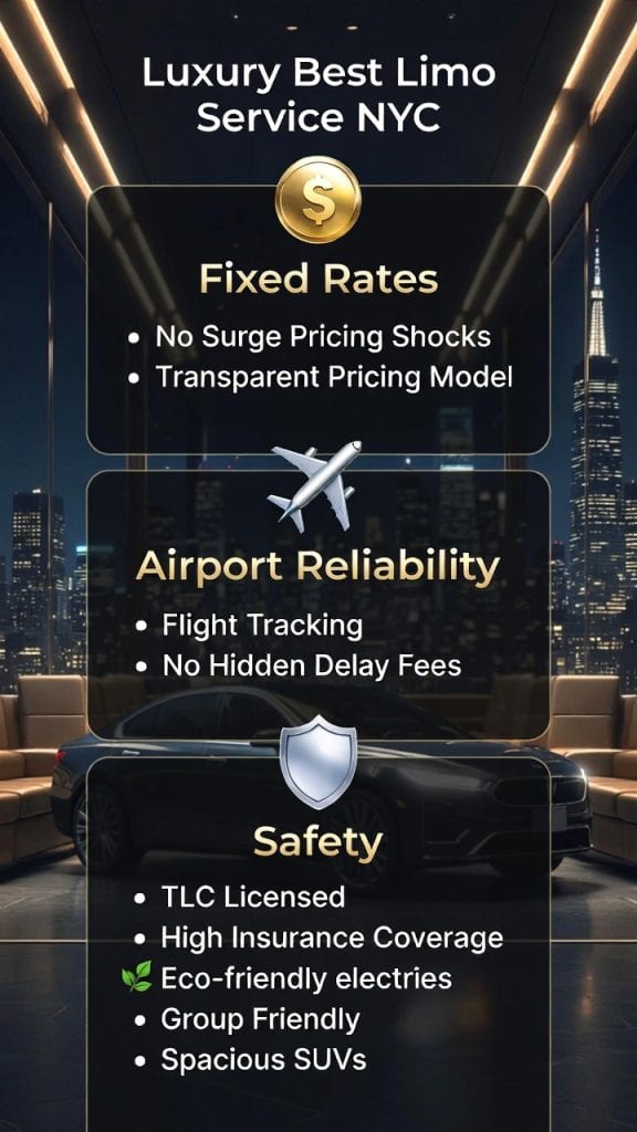 Infographic luxury best limo service nyc