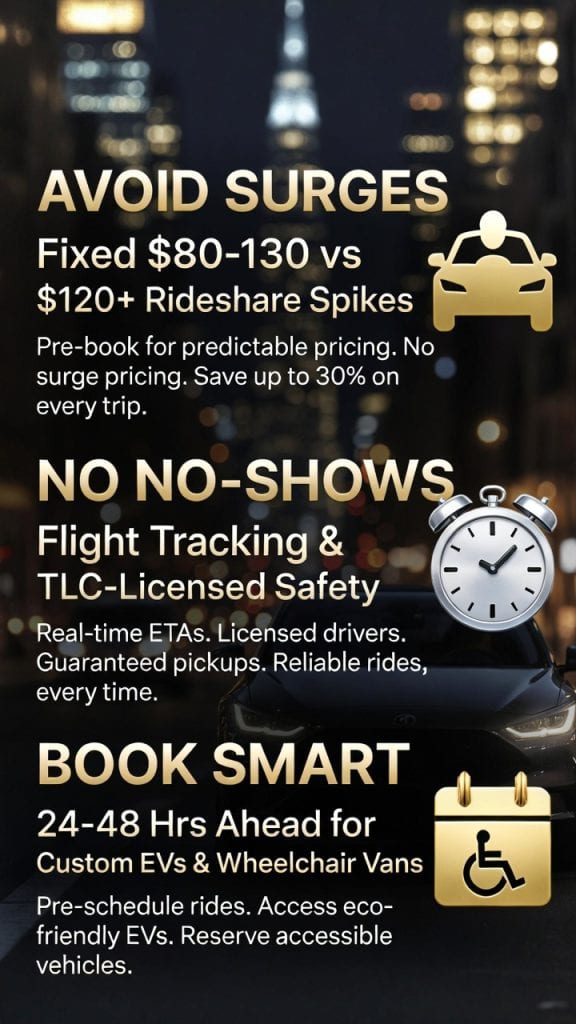 Infographic reliable car service laguardia