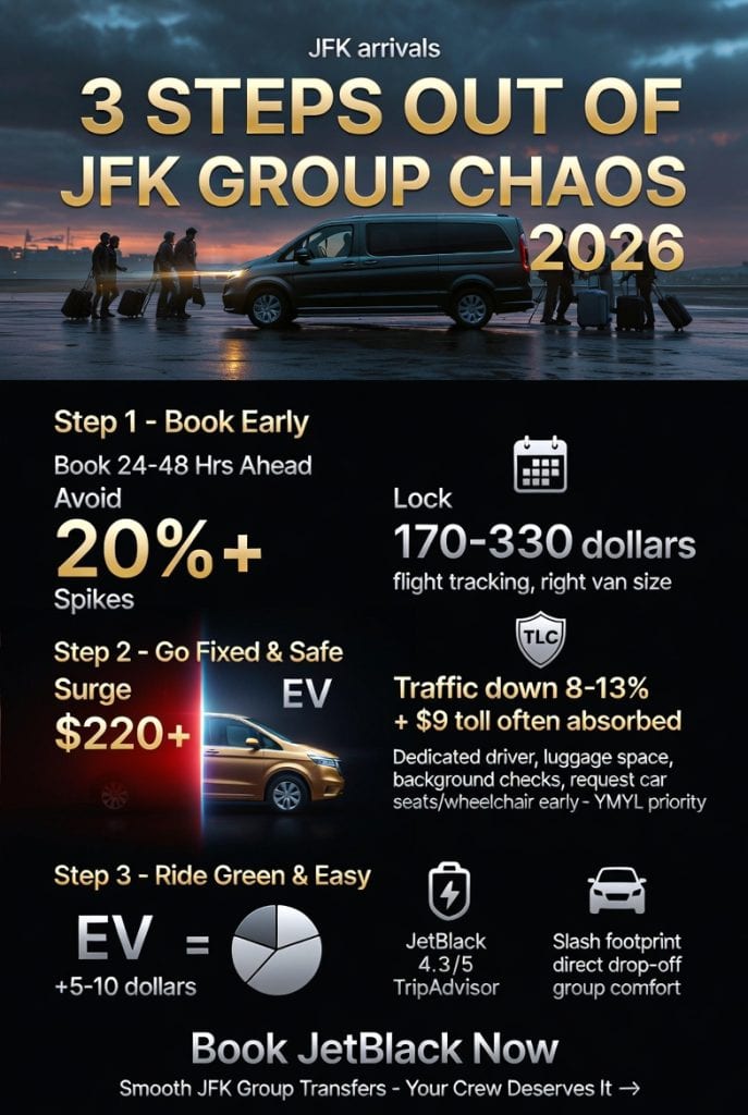 Infographic car service nyc jfk for groups
