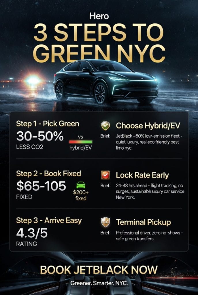 Infographic eco friendly best limo nyc