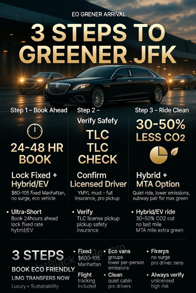 Infographic eco friendly jfk limo transfers