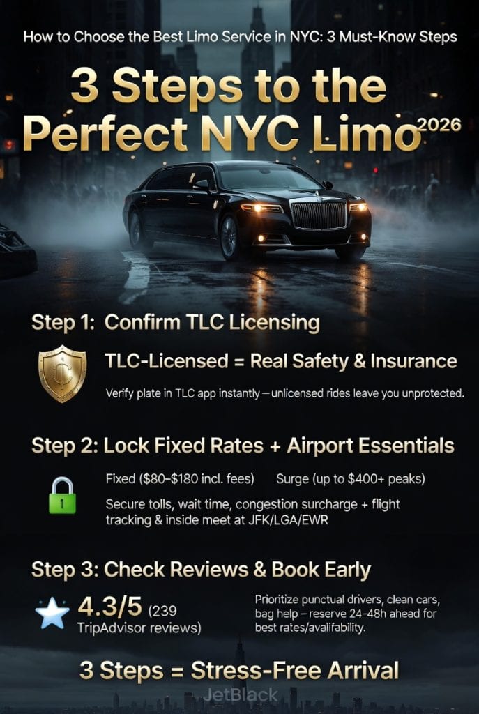 Infographic how to choose the best limo service in nyc