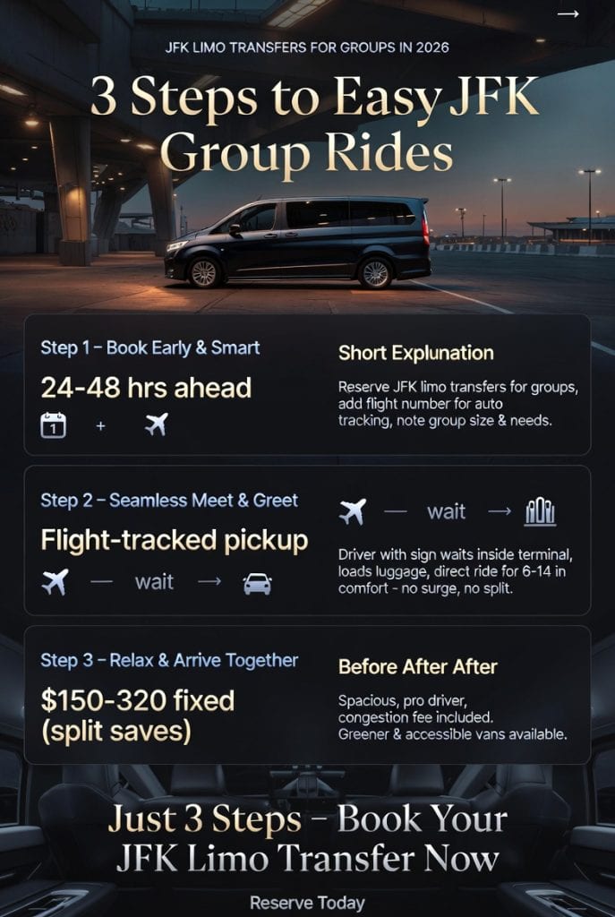 Infographic jfk limo transfers for groups