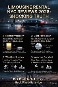 Infographic limousine rental nyc reviews 2026