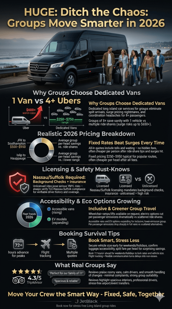  Visual comparison of long island car services for groups pricing vs. ride-share alternatives