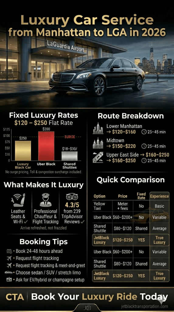 luxury car service from manhattan to lga
