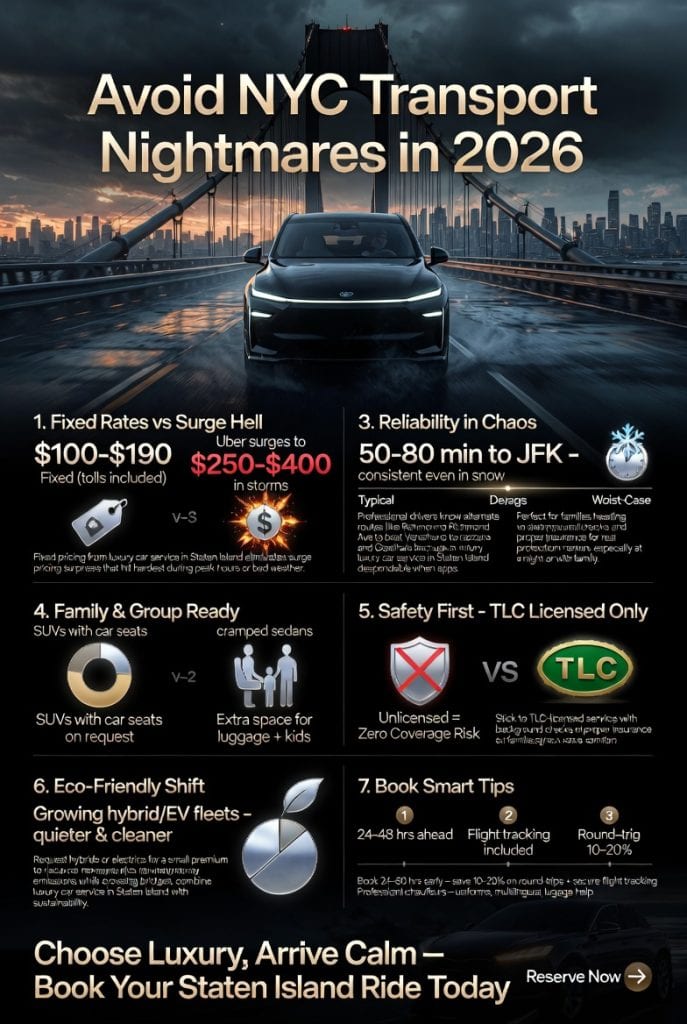 infographic luxury car service in Staten Island