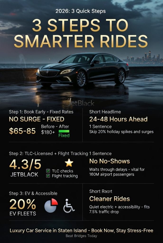 Infographic luxury car service in staten