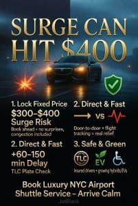 Infographic luxury nyc airport shuttle service