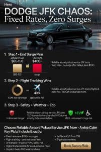 Infographic reliable airport pickup service jfk