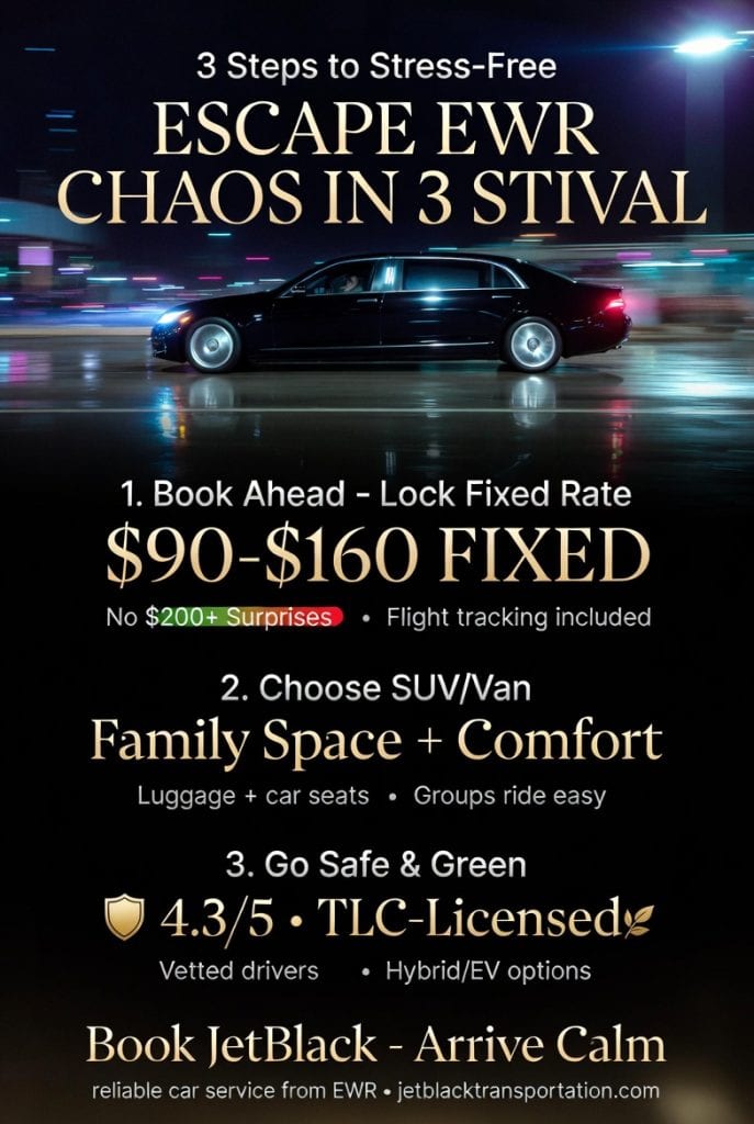Infographic reliable car service from ewr