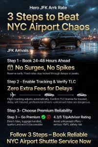 Infographic reliable nyc airport shuttle service