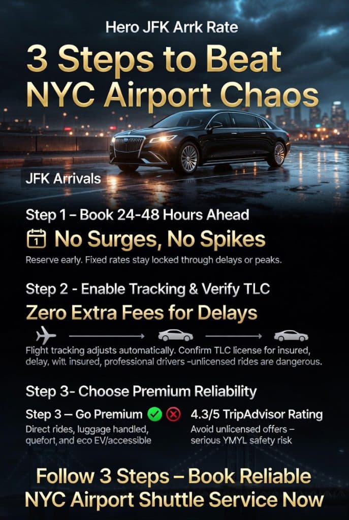 Infographic reliable nyc airport shuttle service