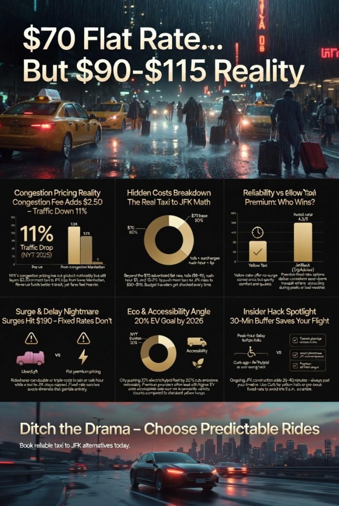 infographic taxi to JFK