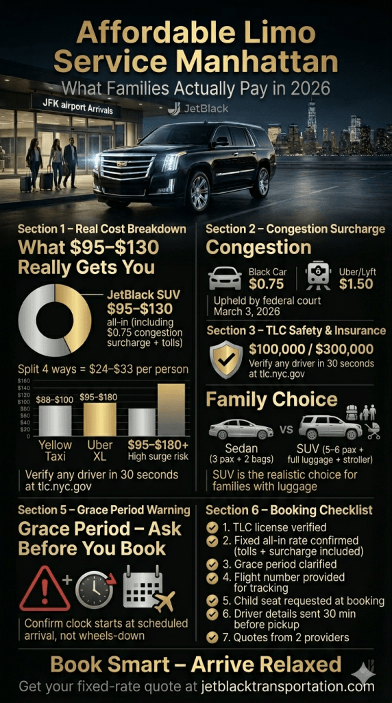 NYC for-hire vehicle landscape comparison infographic affordable limo service manhattan