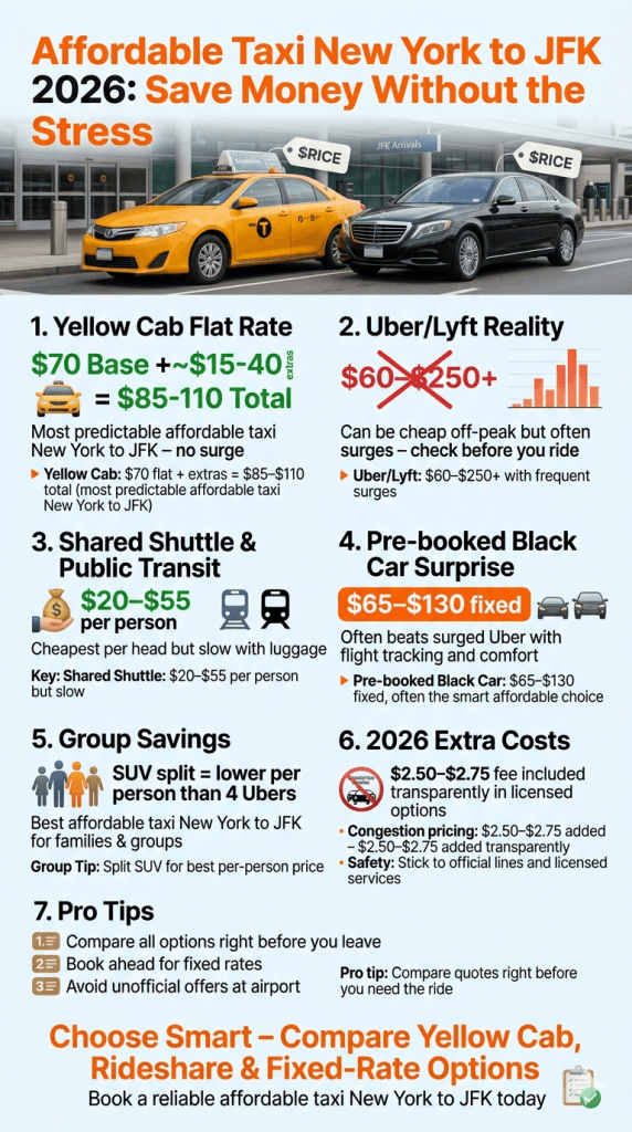 affordable taxi new york to jfk