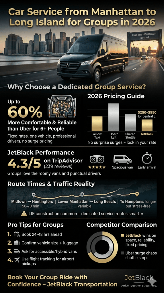 car service from manhattan to long island for groups