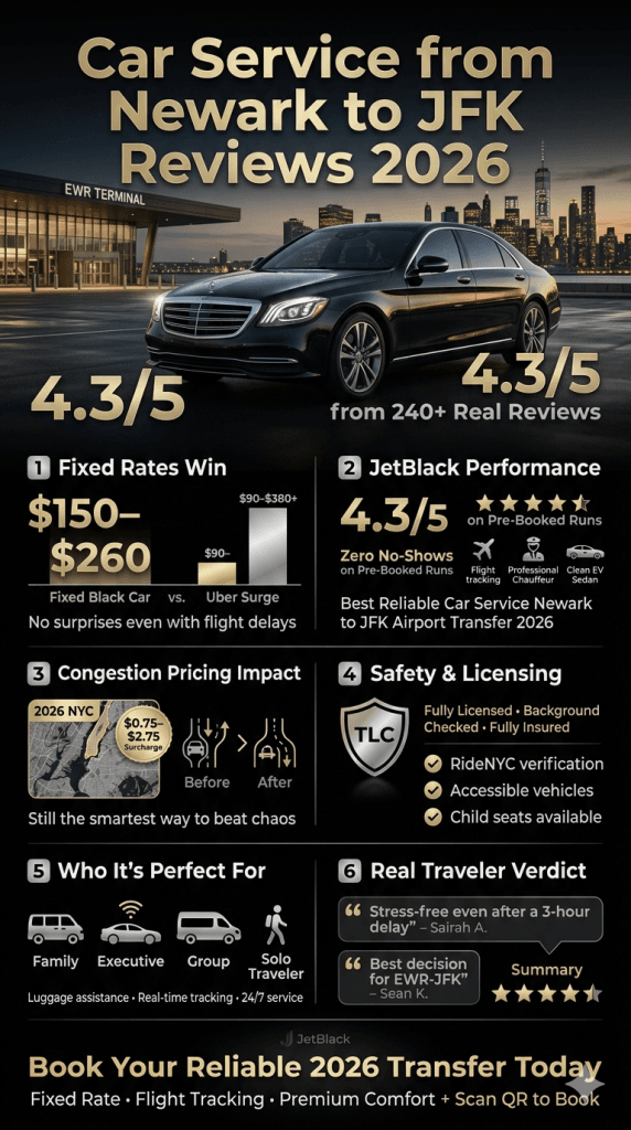  Infographic showing 2026 NYC congestion pricing impacts on limo services