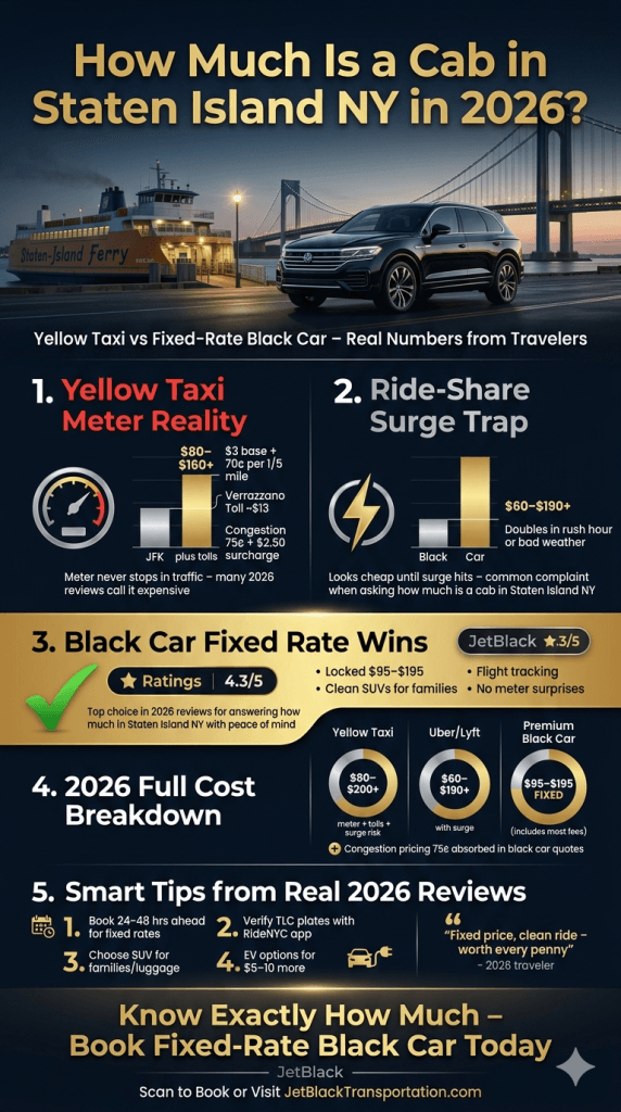 how much is a cab in staten island ny