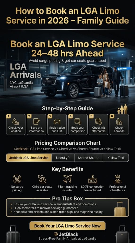 How to Book an LGA Limo Service: 7 Honest Facts for Families in 2026 1