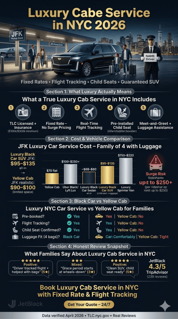 luxury cab service in nyc Sprinter van family airport transfer luggage NYC