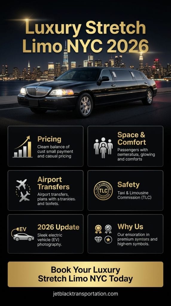 luxury stretch limo nyc infographic
