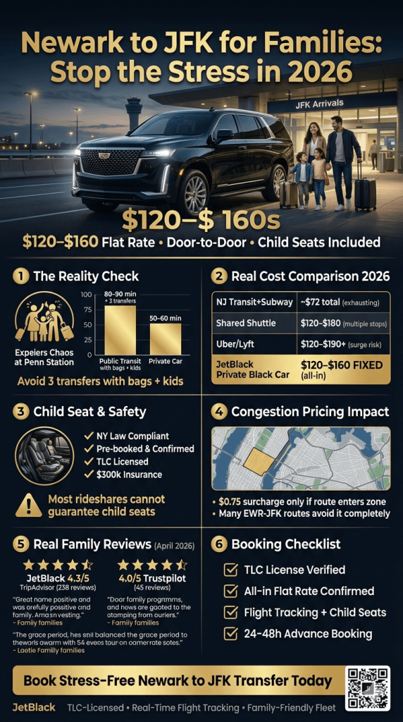 NYC for-hire vehicle landscape infographic newark to JFK transportation tips comparison