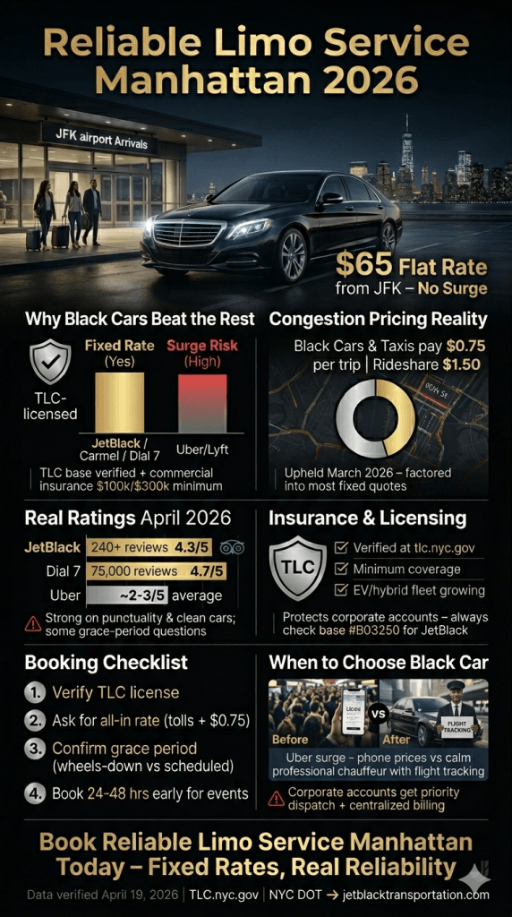 reliable limo service manhattan infographic