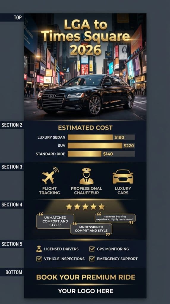 car service laguardia to times square reviews 2026