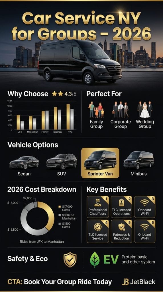 Visual guide showing impacts of congestion pricing on car service NY for groups