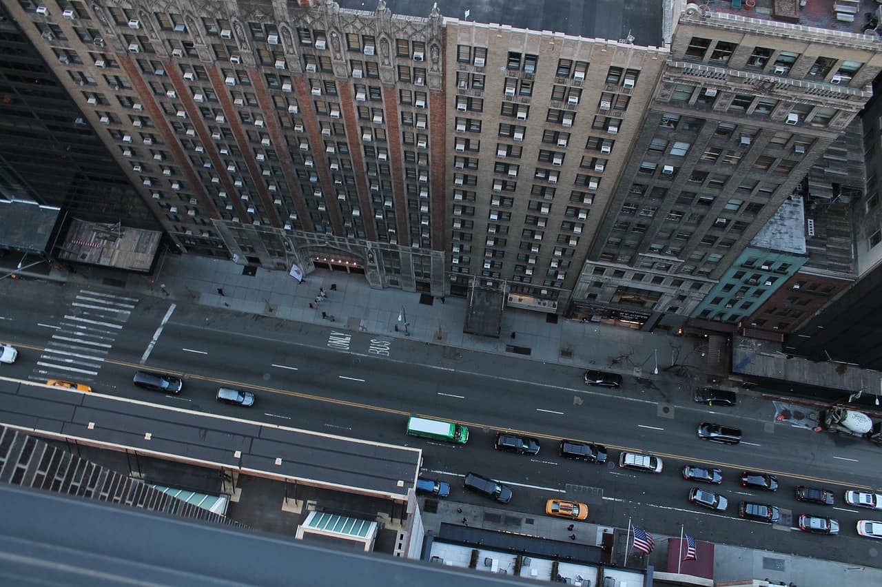 new york, sky, manhattan, nature, city, buildings, street, diving
