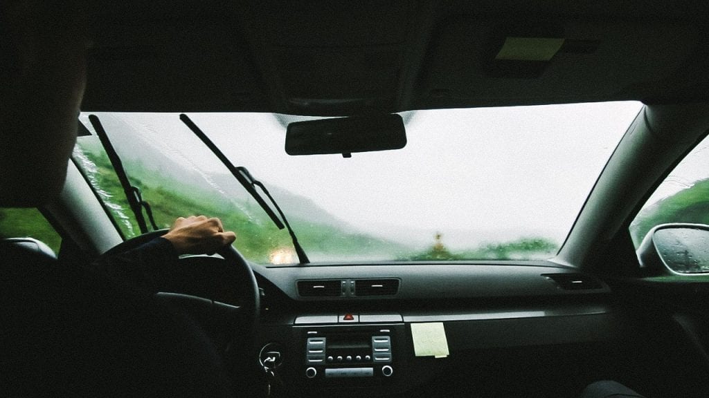drive, taxi, nature, cab, roadtrip, rain, windshield wipers