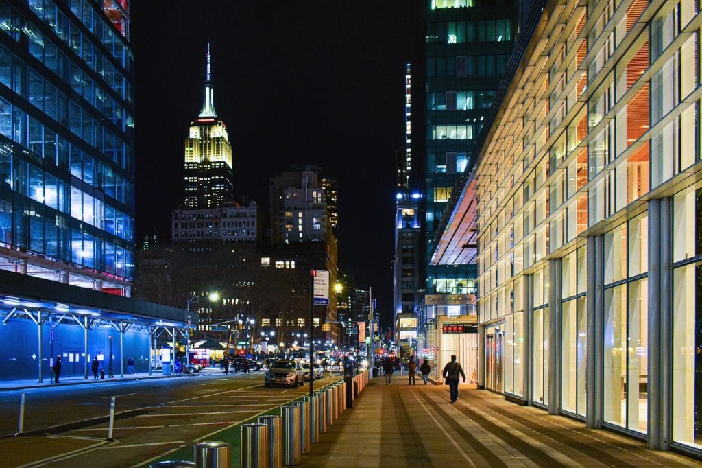 buildings, skyscrapers, architecture, street, road, manhattan, new york, lights, urban, towers, ny, usa, america, cityscape, night time, city lights, illuminated, new york, new york, new york, new york, new york