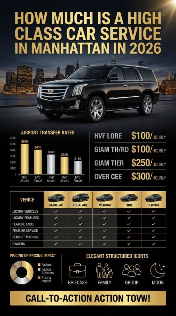 how much is a high class car service in Manhattan