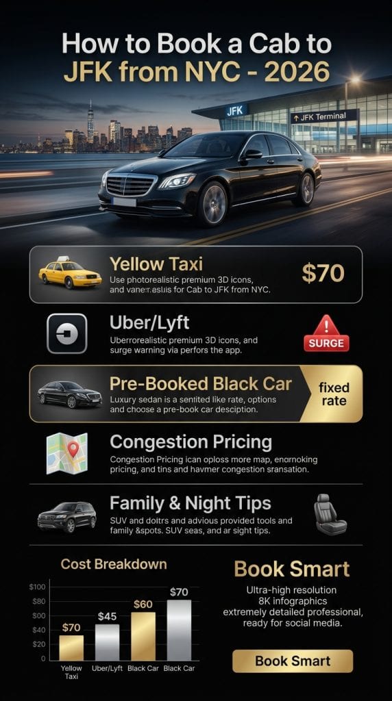 how to book a cab to jfk from nyc