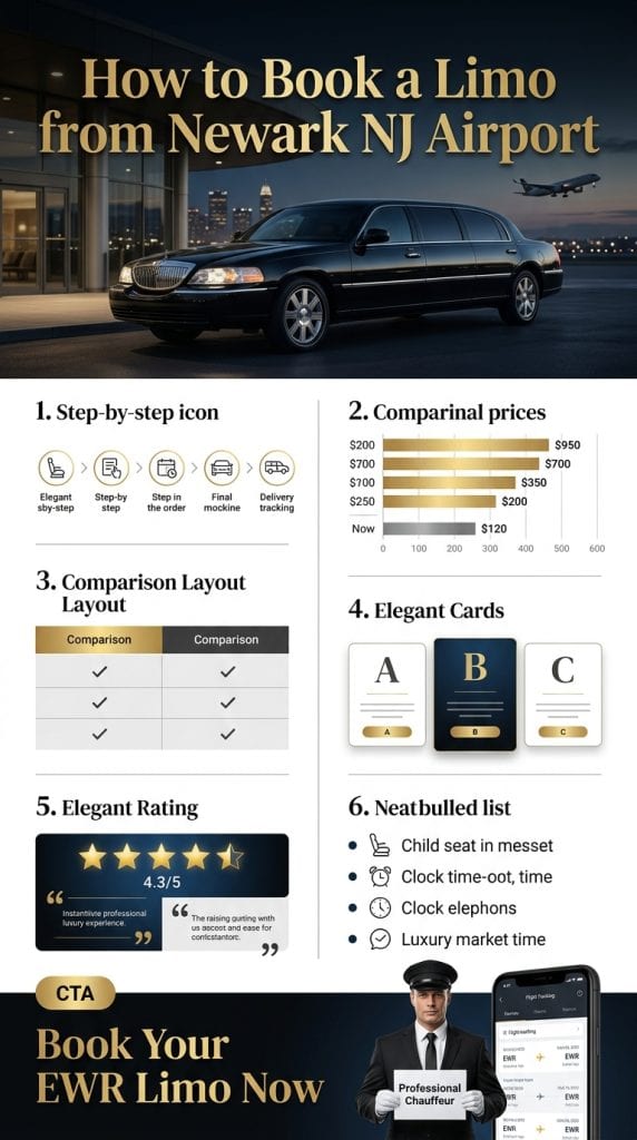 how to book a limo from Newark NJ airport pricing breakdown 2026