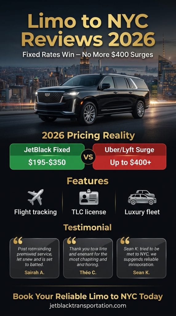  Limo to NYC reviews 2026 side-by-side comparison showing real savings