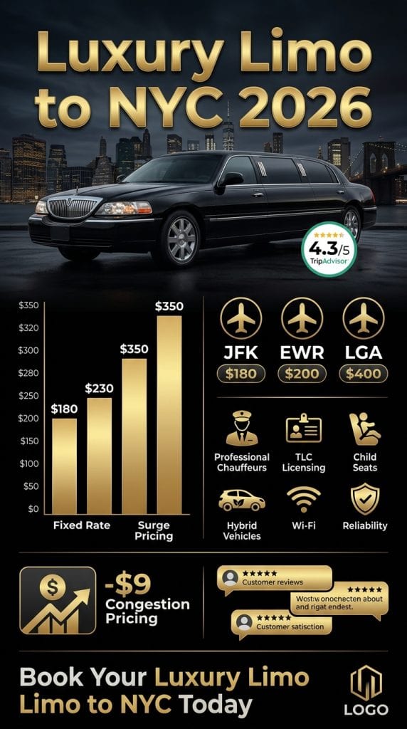 Luxury limo to NYC congestion pricing impact and savings comparison 2026