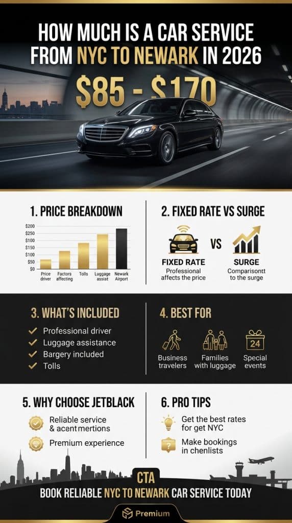how much is a car service from nyc to newark
