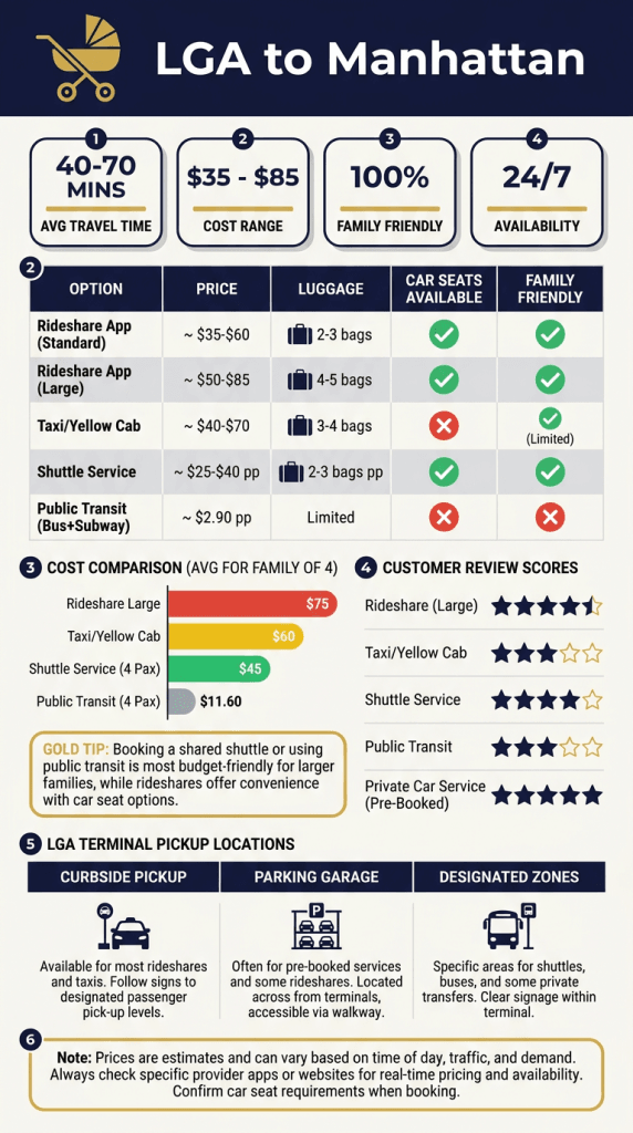 affordable car service laguardia to manhattan