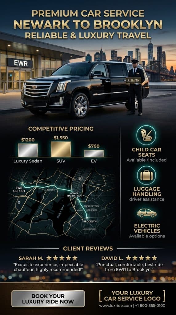 car service from newark to brooklyn reviews 2026 Car service from Newark to Brooklyn reviews 2026 congestion pricing and cost comparison infographic