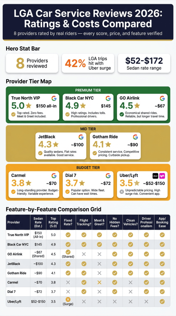 car service laguardia to manhattan reviews 2026