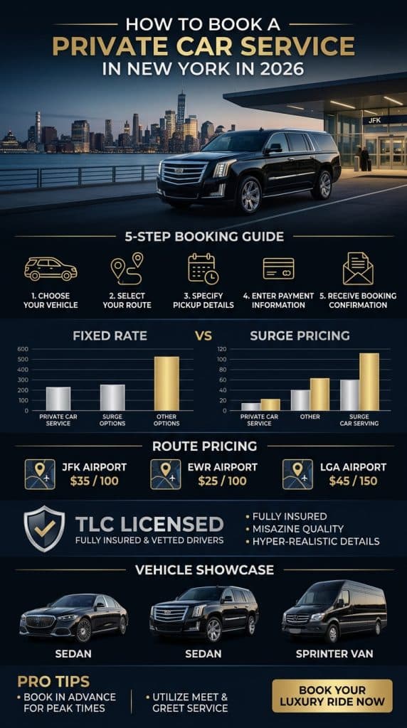 how to book a private car service in new york