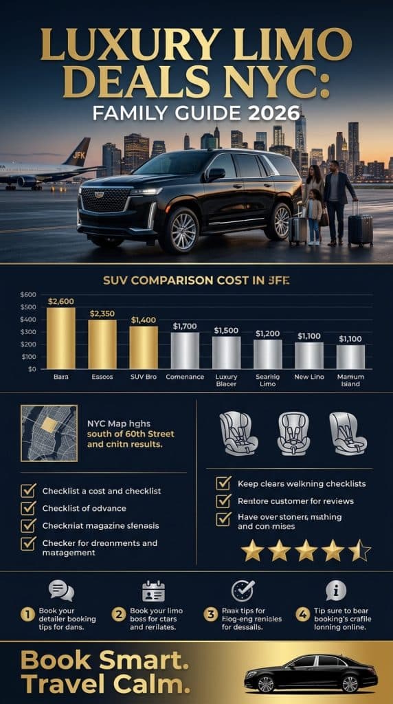 NYC family ground transportation comparison black car yellow taxi rideshare subway 2026