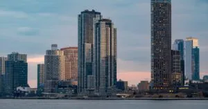 Urban Towers at Dusk