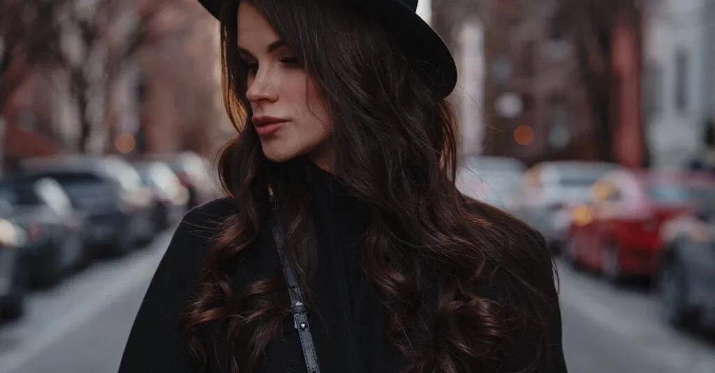 Bus Newark to Manhattan: Your Comprehensive Travel Guide with JetBlack 7 Portrait of a fashionable woman in a black hat on a city street in New York.