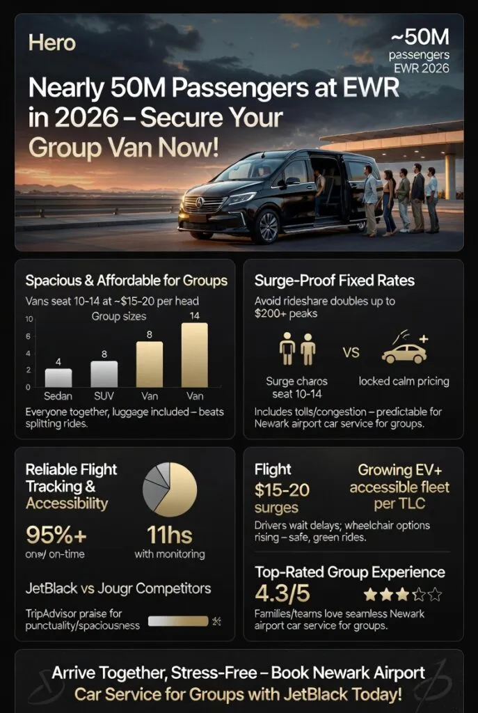 Infographic newark airport car service for groups
