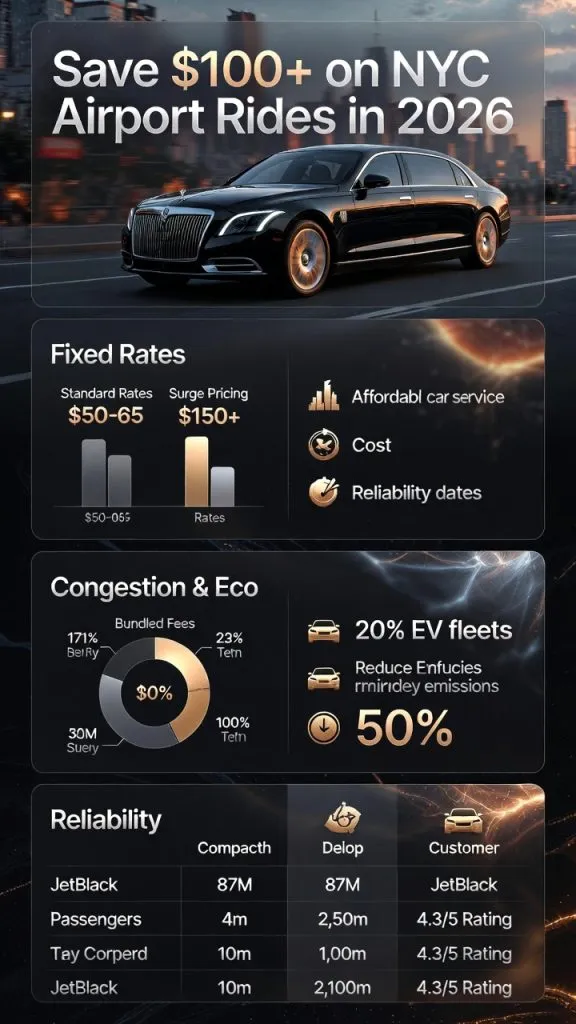 Infographic affordable car service nyc to airports