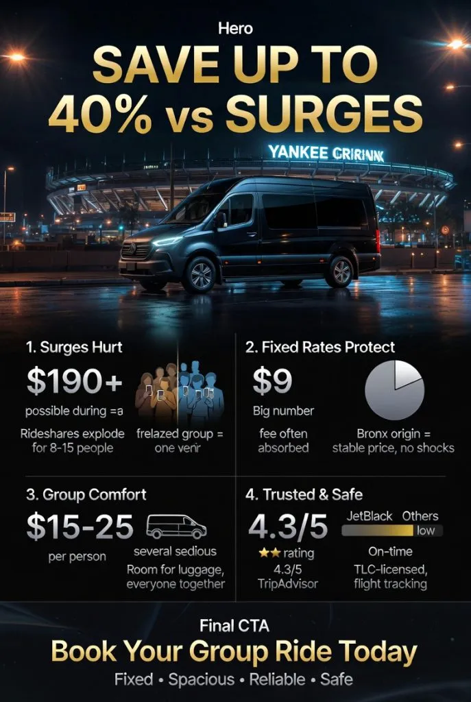 Infographic car service in the bronx for groups