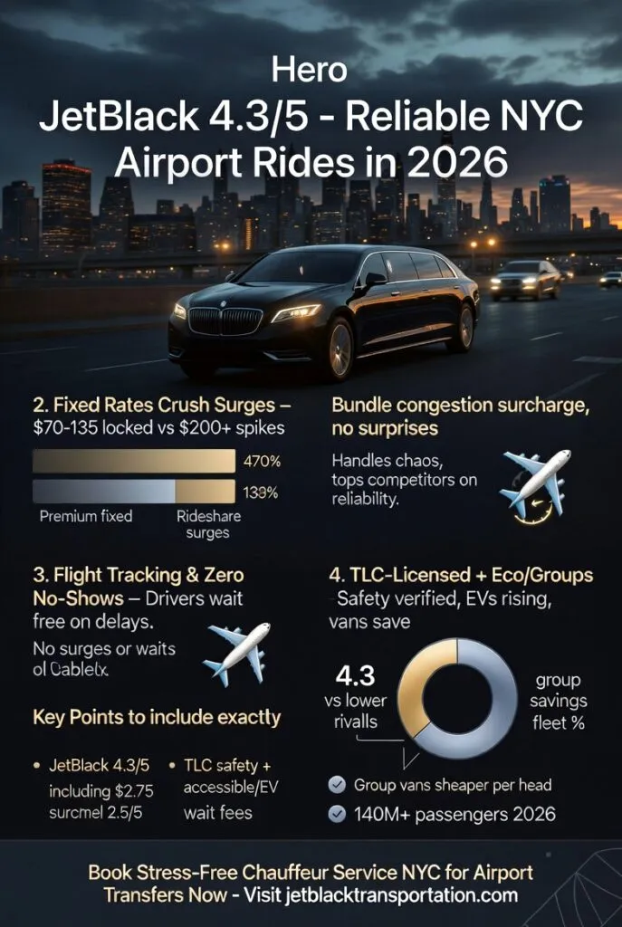 Infographic chauffeur service nyc for airport transfers
